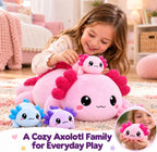 TOYSYM Axolotl - Animal de peluche con bebés, lindo peluche de axol...