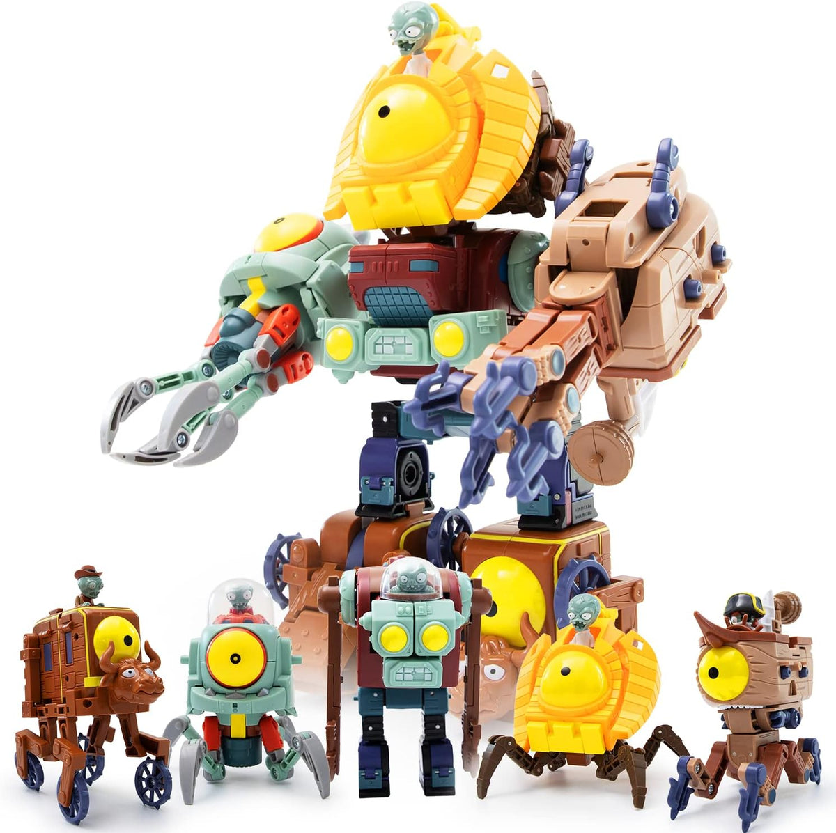 Maikerry BOSS Robot Set 5 en 1 - Figuras de acción juguetes para fa...