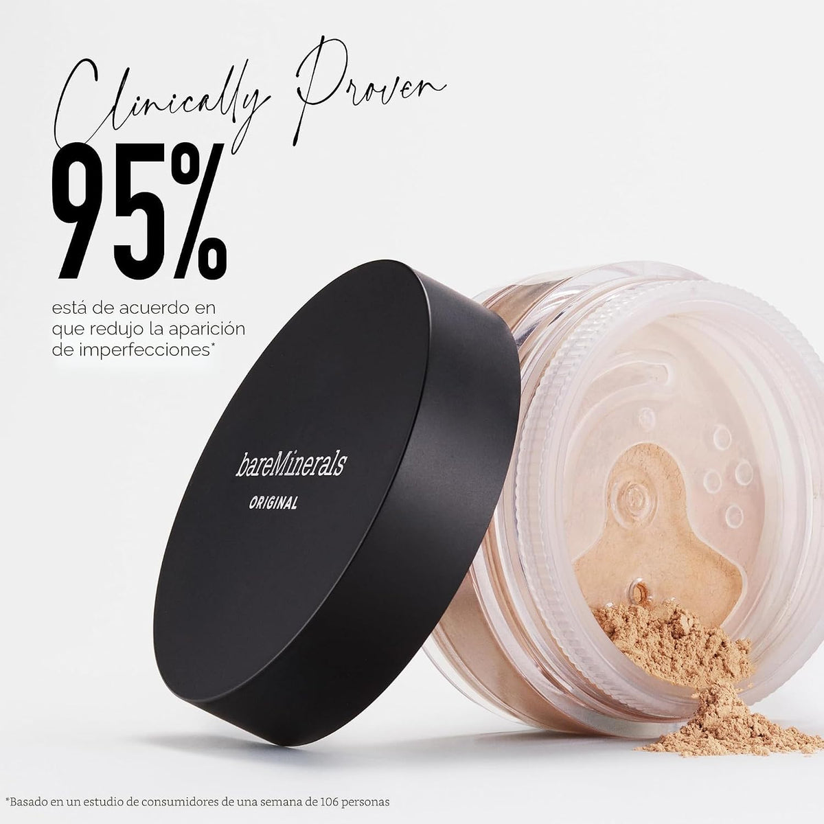 bareMinerals Base de maquillaje original en polvo suelto SPF 15, ma...