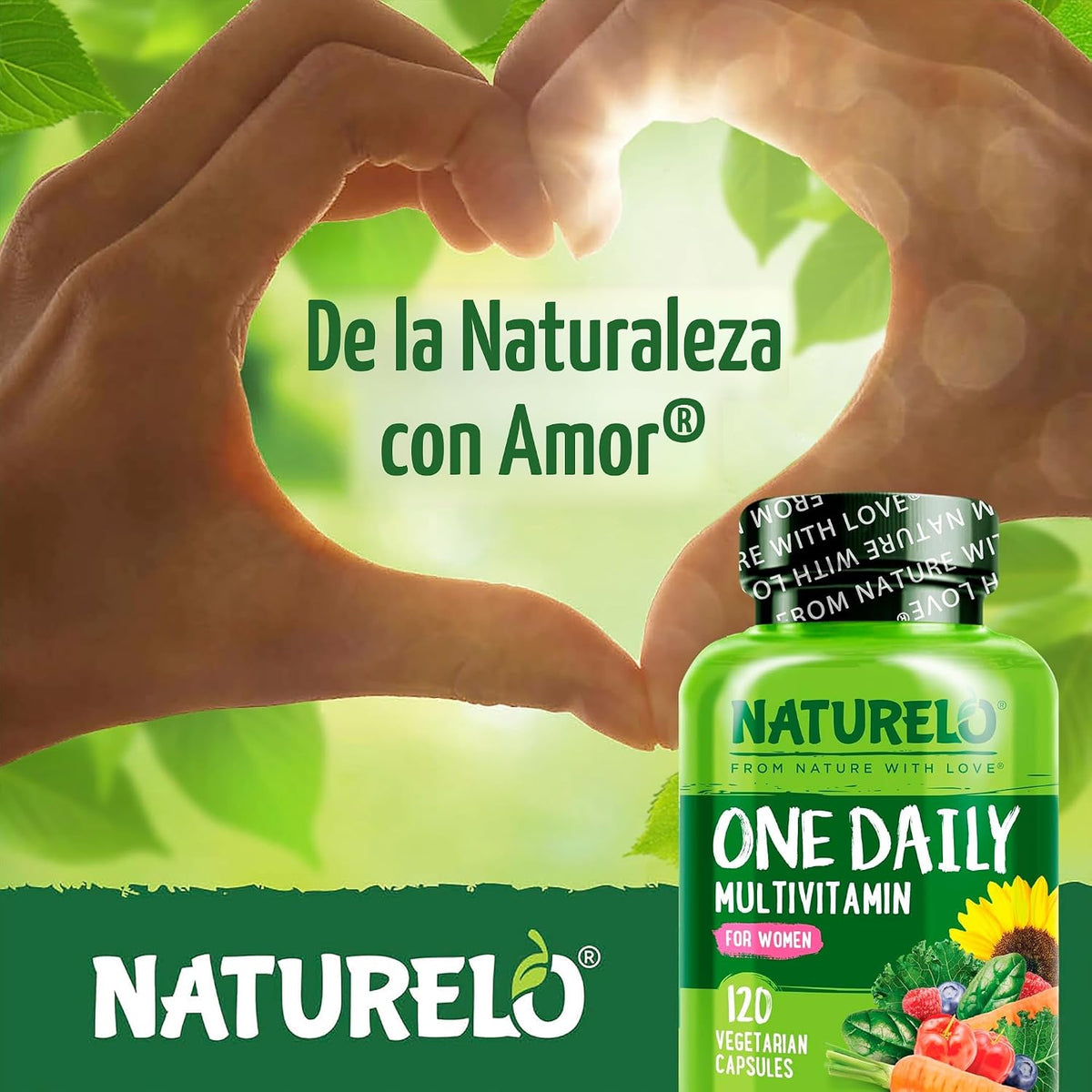 Naturelo Multivitamina de un día para mujeres, 1 | Energy Support,...