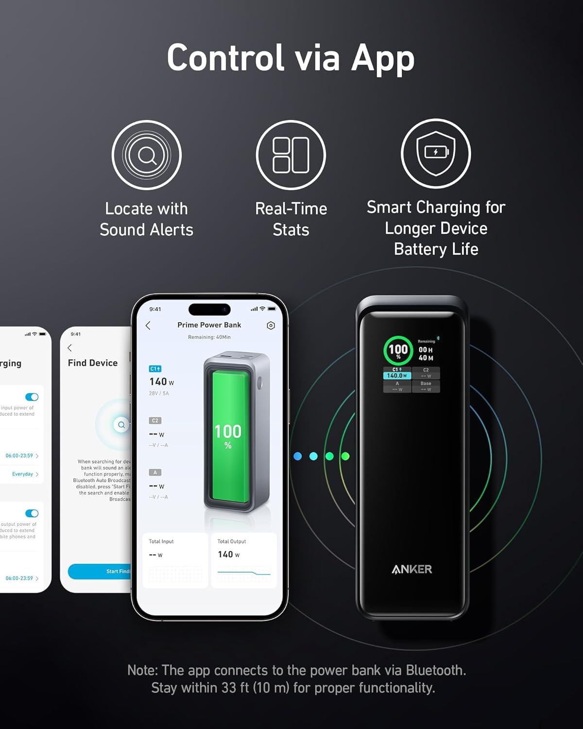 Anker Prime Power Bank, 27,650mAh 250W, cargador portátil de 3 puer...
