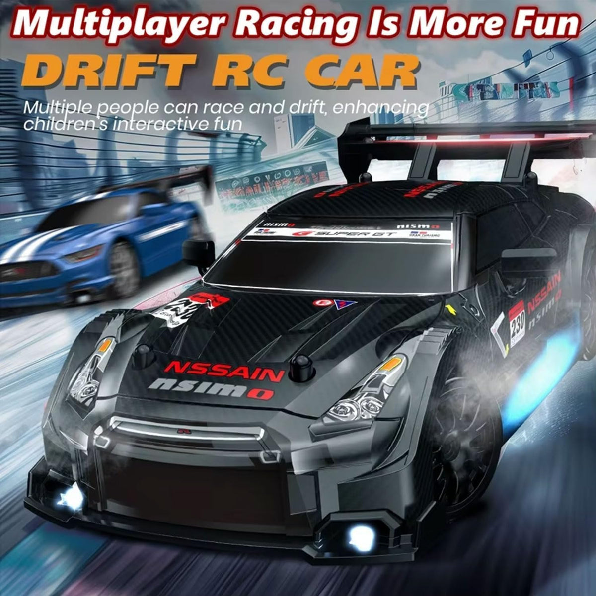 KAIMIO Coche de deriva RC a escala 1:24 4WD 2.4GHz 30KM\/H de alta...