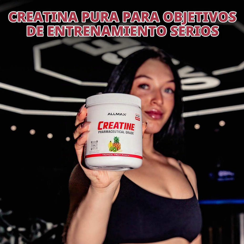 ALLMAX - Monohidrato de creatina en polvo, micronizado, ponche de f...