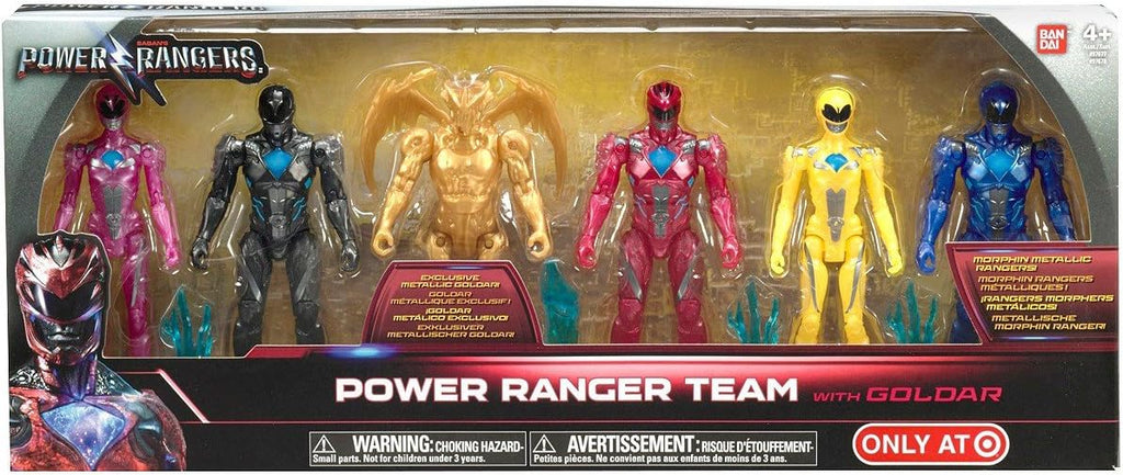 Coleccionable Bandai Power Rangers, juego de 6 unidades con Goldar...