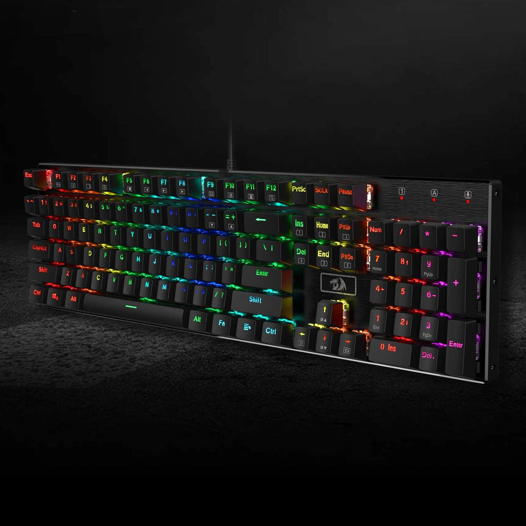 Redragon Teclado mecánico atado con cable del juego K556 RGB | Cons...