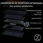 Razer BlackWidow V4 75% Teclado mecánico para juegos, táctil naranj...