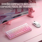 Aula WIN60 HE - Teclado mecánico para juegos 60% con cable, interru...