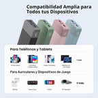NOBIS Cargador portátil 20000mAh 65W Power Bank Carga rápida | Paqu...