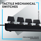 Logitech G413 SE - Teclado mecánico para videojuegos de tamaño comp...