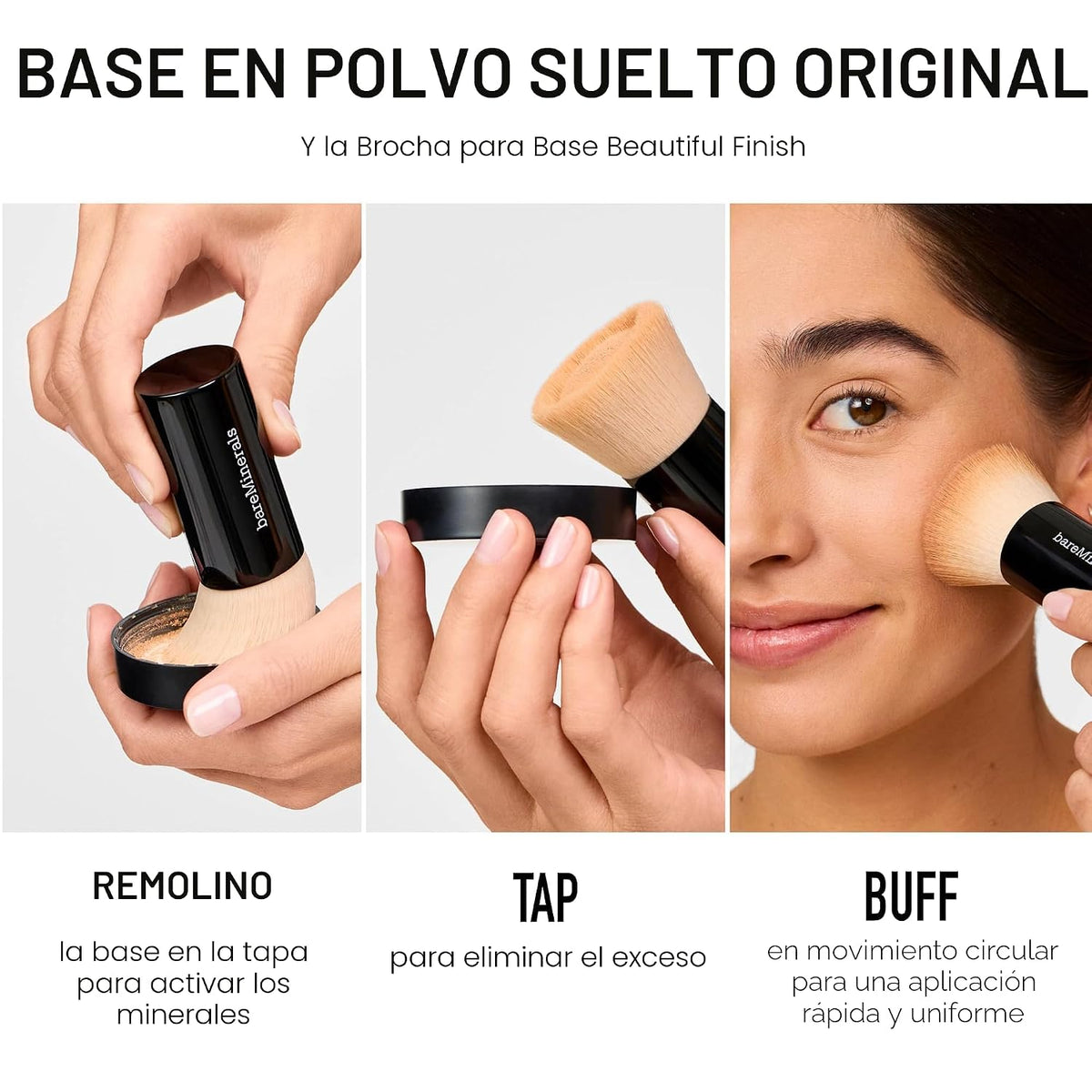 bareMinerals Base de maquillaje original en polvo suelto SPF 15, ma...