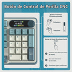 RK ROYAL KLUDGE Teclado mecánico inalámbrico S98 con pantalla intel...
