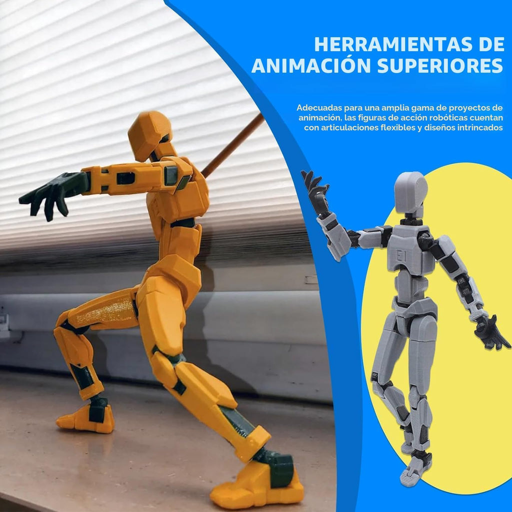 MerryXD T13 Figura de acción 3D, muñeco completado Nova Titan Lucky...