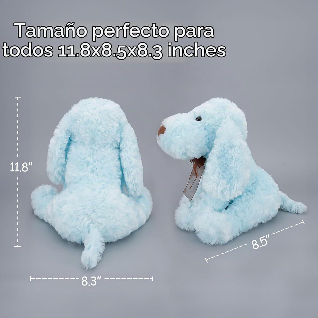 WEIGEDU Peluches de Peluche para Perros Cachorros Peludos, 11,8 Pul...