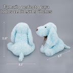 WEIGEDU Peluches de Peluche para Perros Cachorros Peludos, 11,8 Pul...