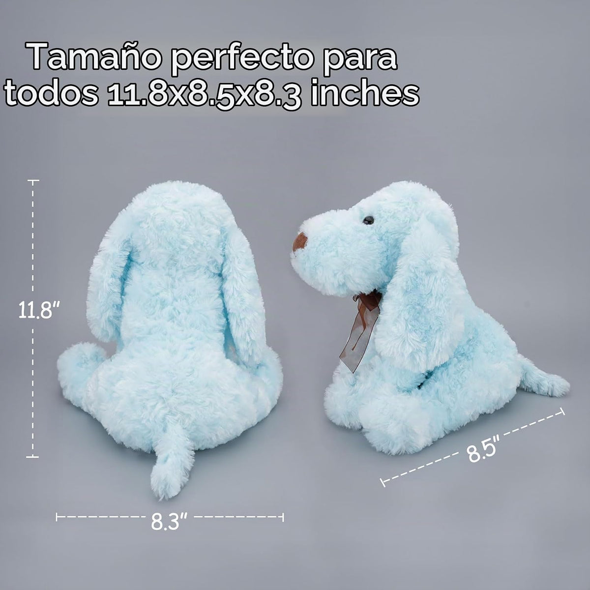 WEIGEDU Peluches de Peluche para Perros Cachorros Peludos, 11,8 Pul...