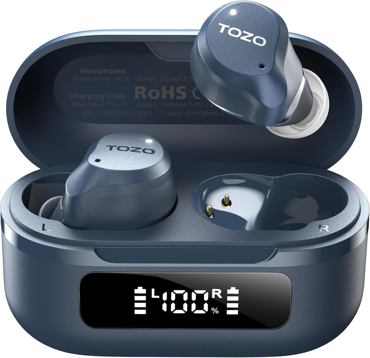 Auriculares inalámbricos híbridos con cancelación activa de ruido T...