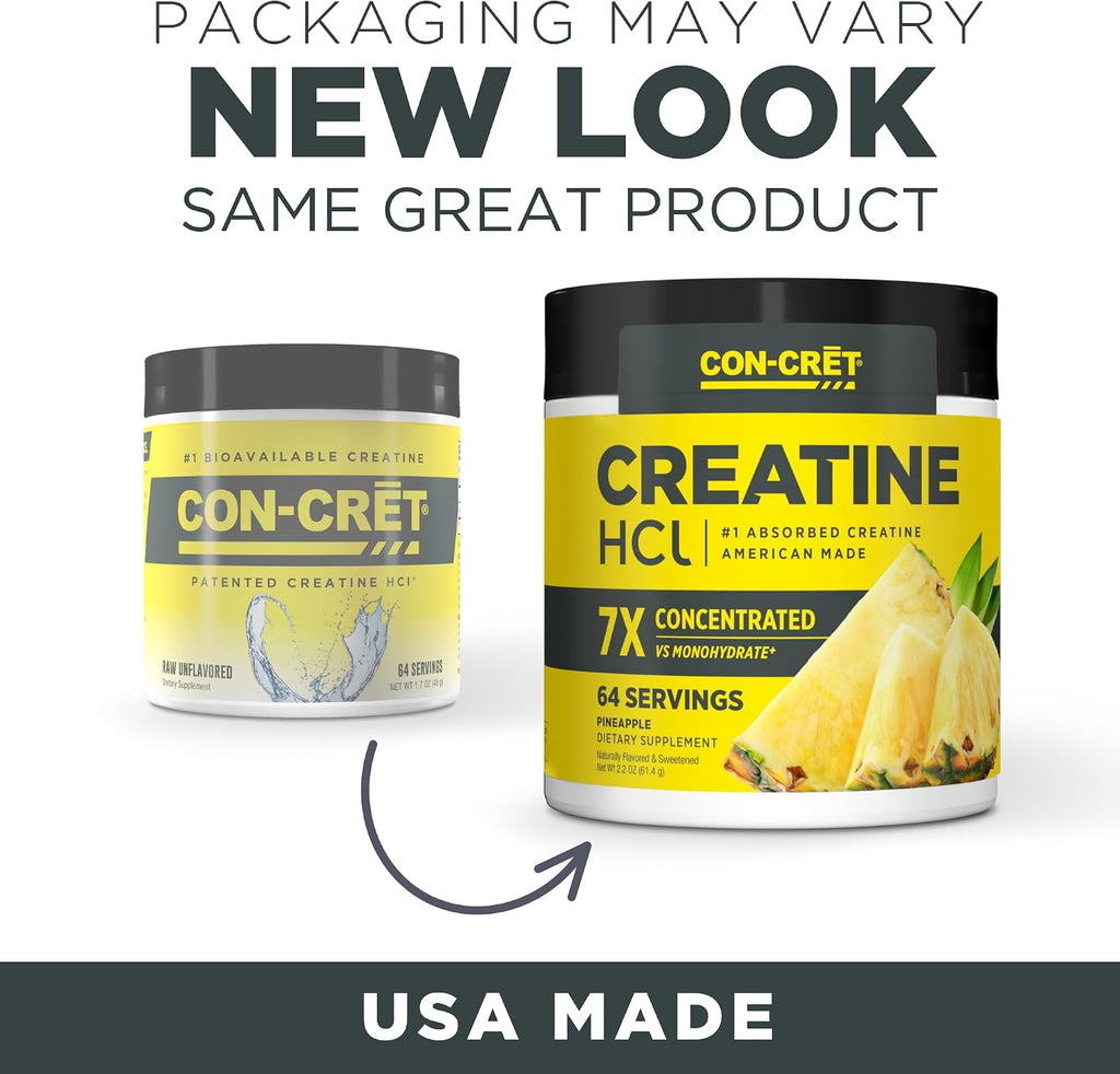 CON-CRET Creatina HCl en polvo | Apoyo de energía muscular, cogniti...