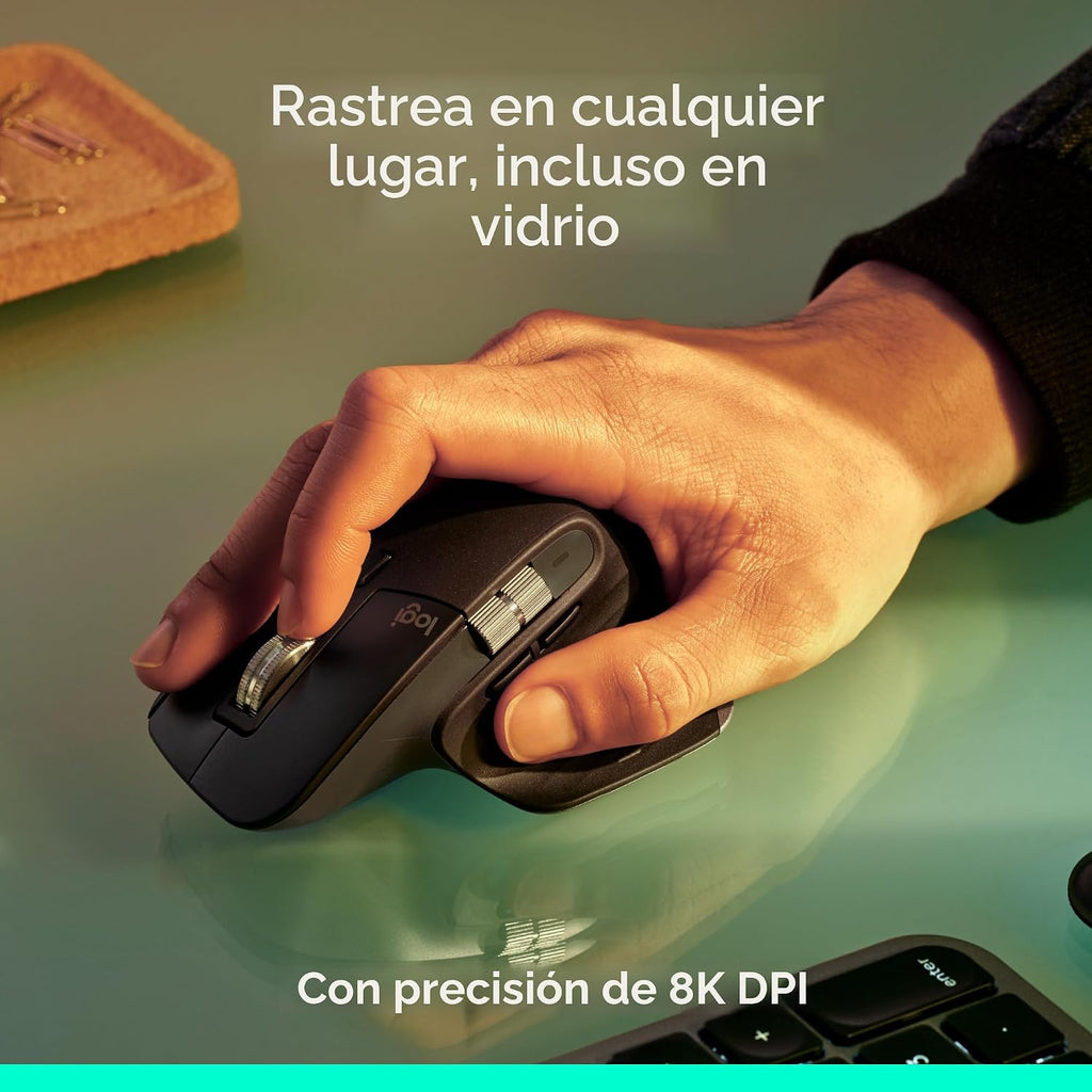 Ratón inalámbrico Logitech MX Master 3S Bluetooth sin receptor - Gr...