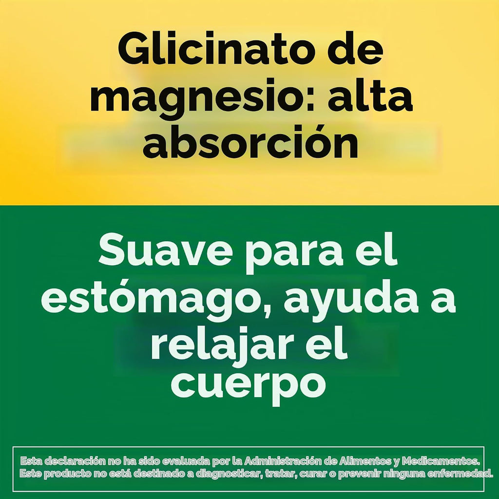 Nature Made Glicinato de magnesio 200 mg por porción, 180 cápsulas...