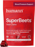 Humann SuperBeets Gomitas para el Corazón, Apoyo al Óxido Nítrico y...