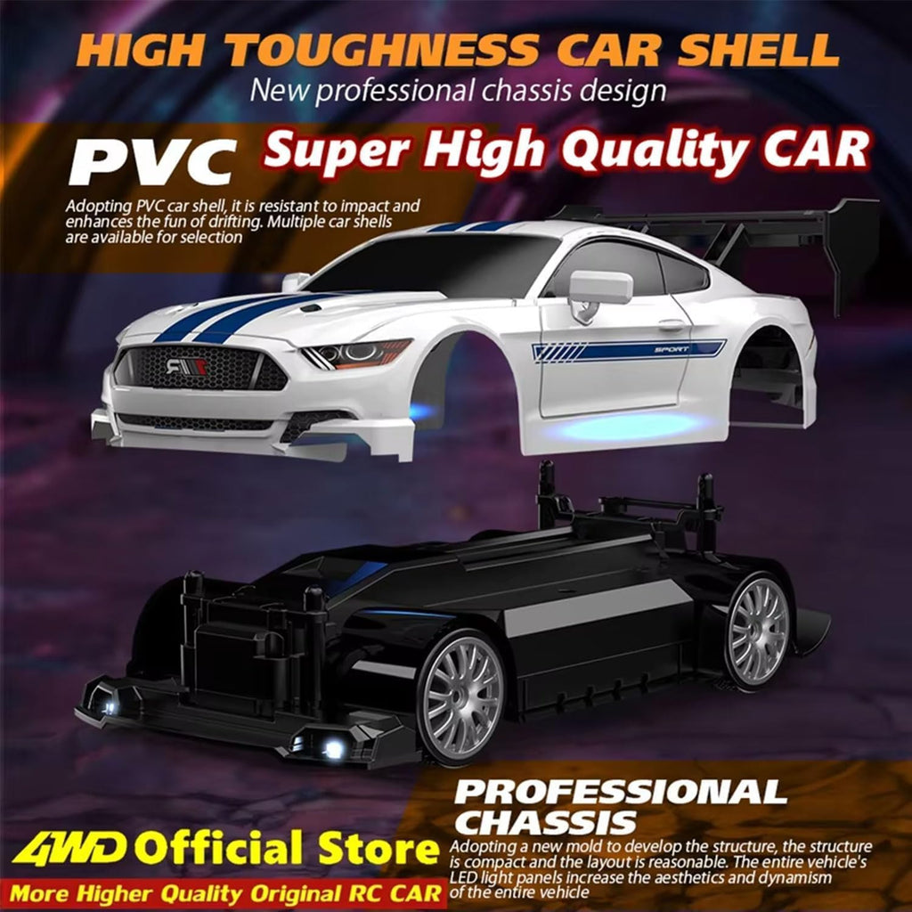 Coche de Carreras RC Drift KAIMIO 1:24 4WD 2.4GHz 48KM\/H Vehículo...