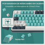 RK ROYAL KLUDGE S98 Teclado mecánico con pantalla inteligente y per...