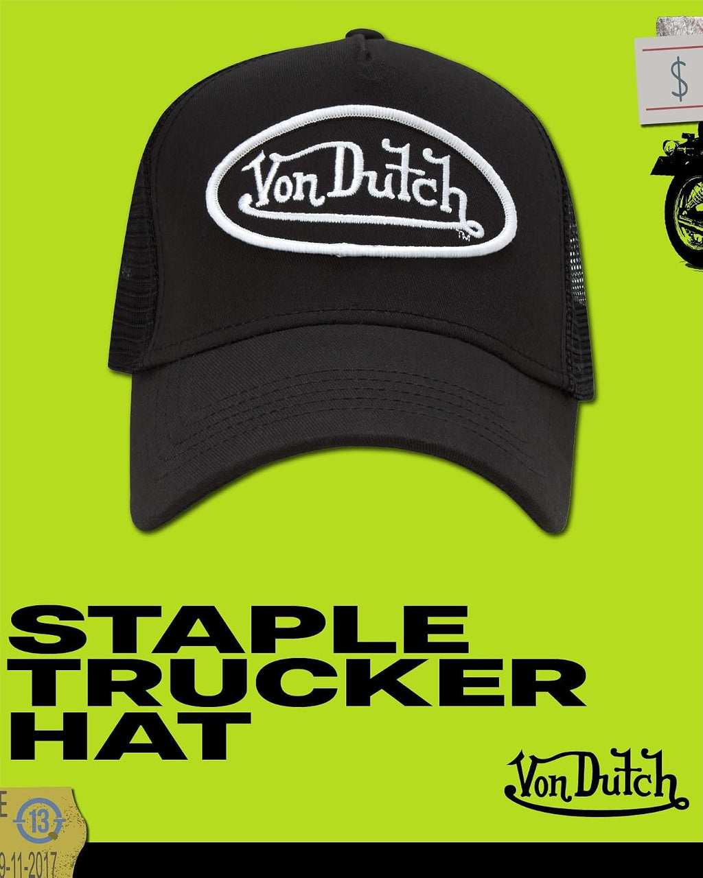 Von Dutch Gorra unisex de camionero \u2013 Gorra de béisbol retro c...