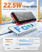 Power Bank 50000mAh Cargador portátil 22.5W Paquete de batería USB...