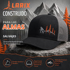 LARIX Trucker Hat Men - Gorra Snapback con parte trasera de malla t...