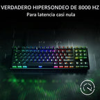Razer Huntsman V3 HE Teclado magnético para juegos con cable TKL 8K...