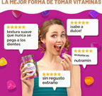 Gomitas Multivitamínicas Veganas Keto Diarias NUTRAMIN, sin OMG, Vi...