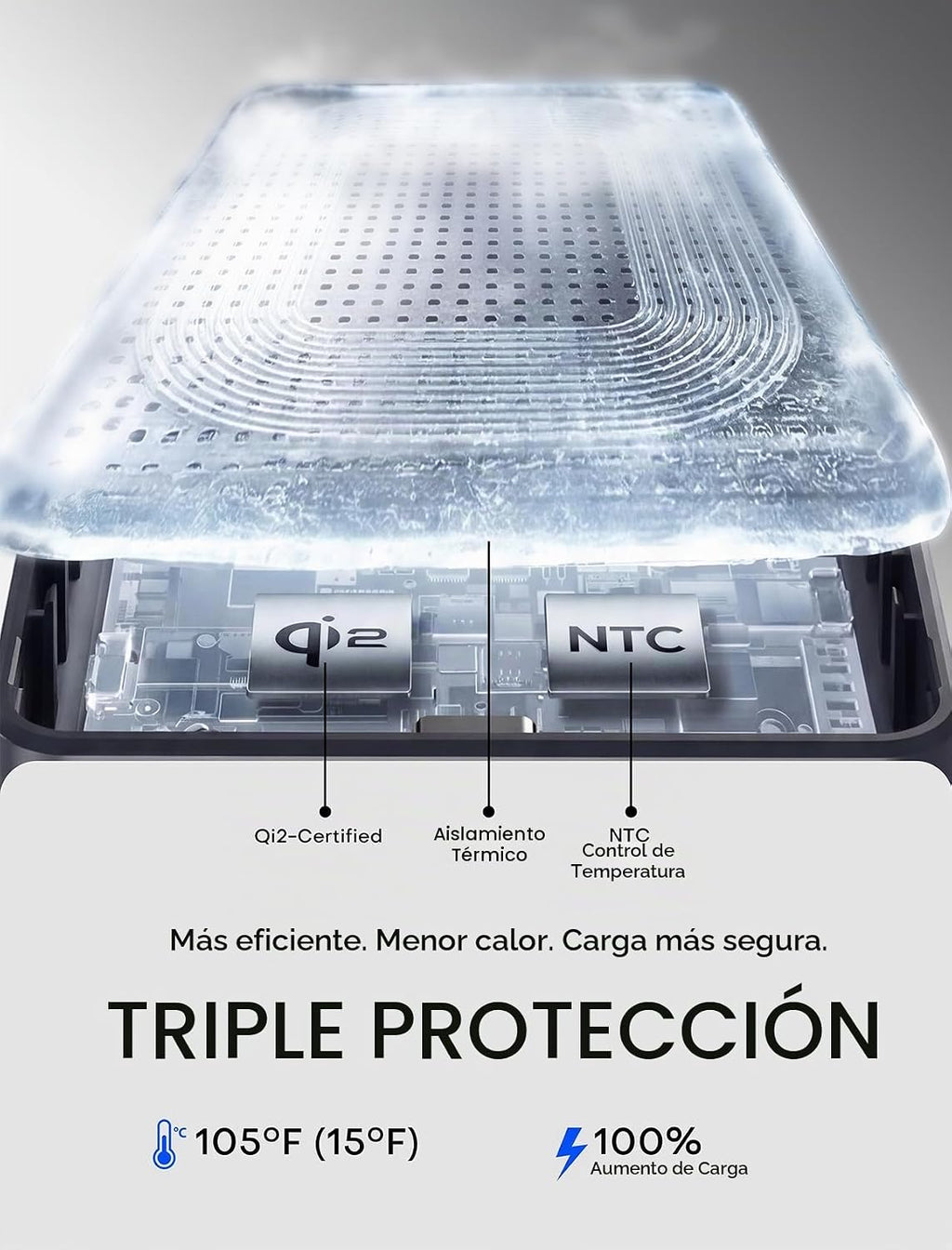 para Magsafe Power Bank Cargador portátil 10000mAh Qi2 para iPhone...