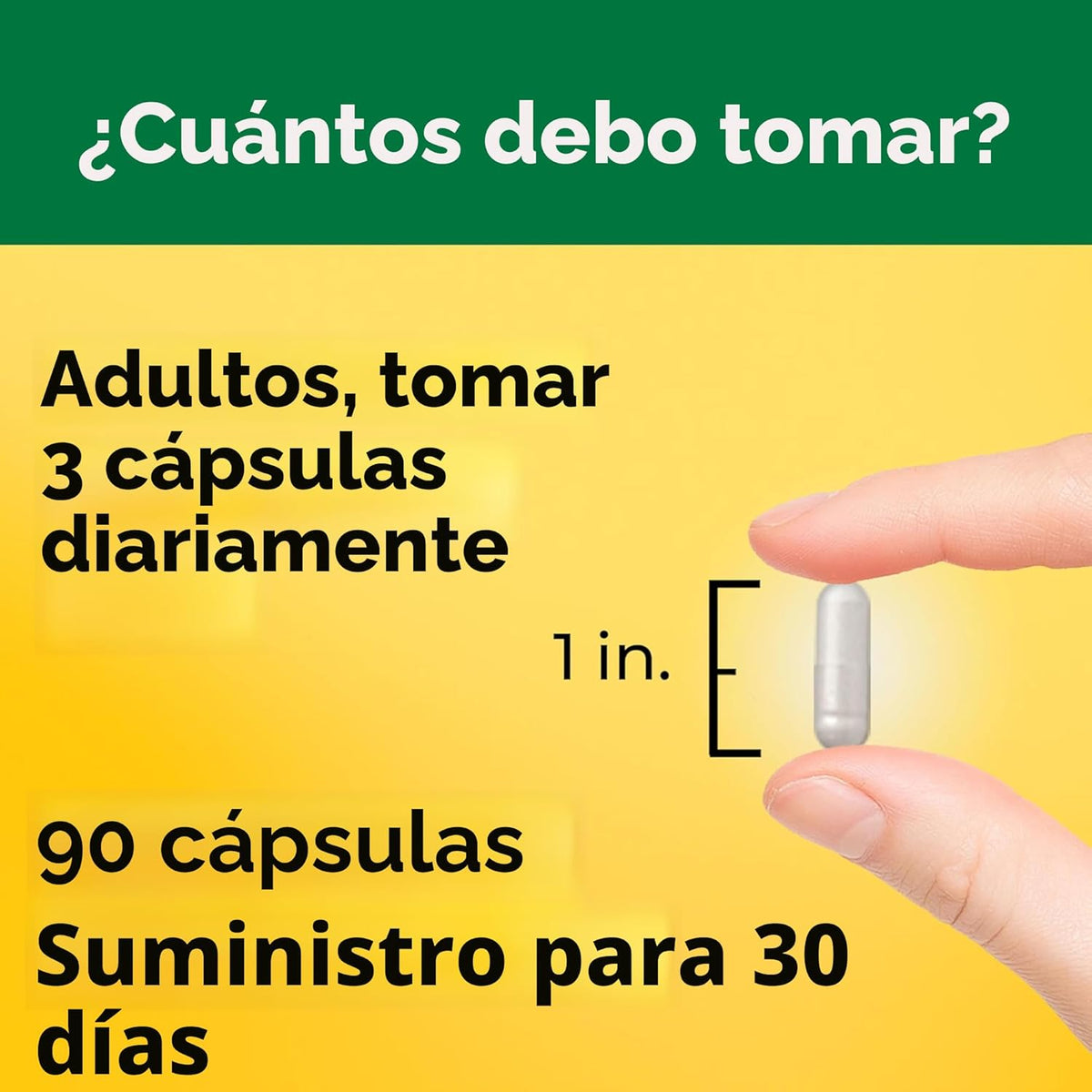 Nature Made Glicinato de magnesio 300 mg por 3 cápsulas, 90 cápsula...
