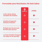 SteelFit Creapure - Monohidrato de creatina pura en polvo, sandía,...