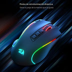Redragon Ratón óptico inalámbrico RGB para juegos M612 teclas de |...