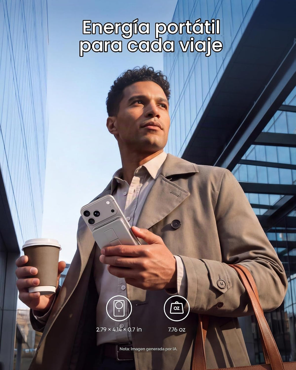 Anker MagGo 2 Pro Power Bank, cargador portátil Qi2.2 25W 10,000mAh...