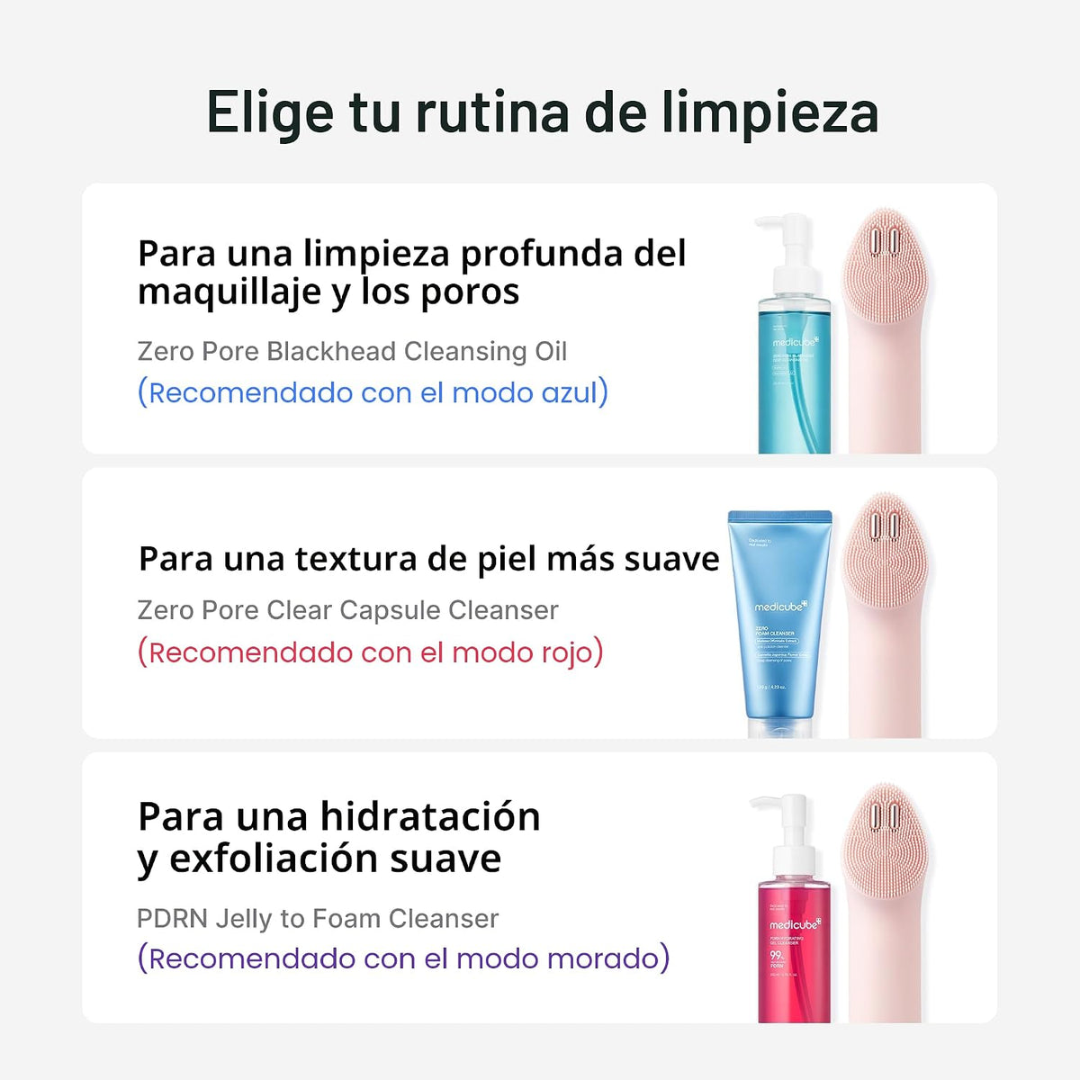 medicube Mini Booster Pro Plus - Juego de dispositivos de limpieza...