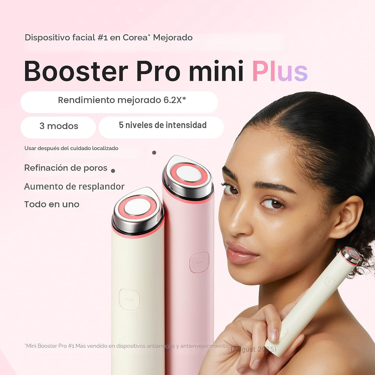 medicube Mini Booster Pro Plus - Dispositivo facial portátil para |...