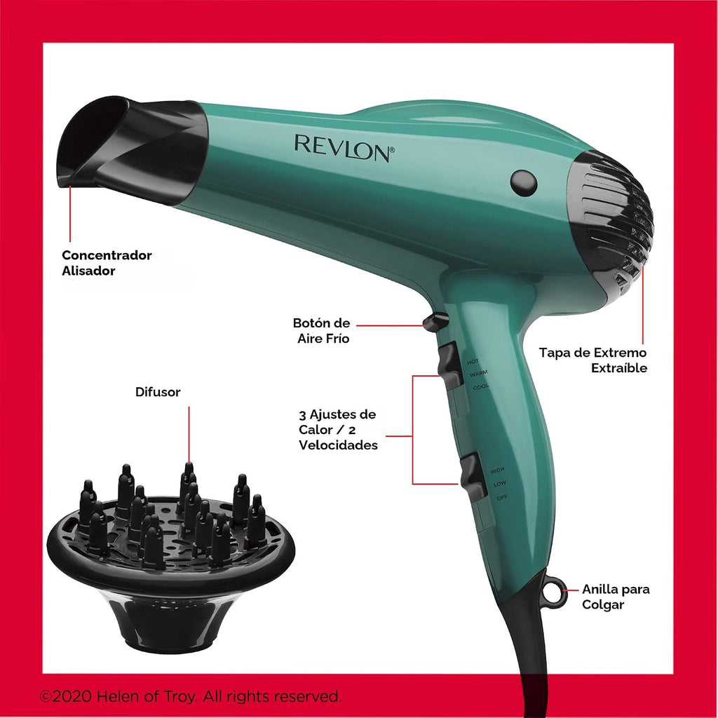 Revlon Volume Booster - Secador de pelo | 1875 W para elevación y c...