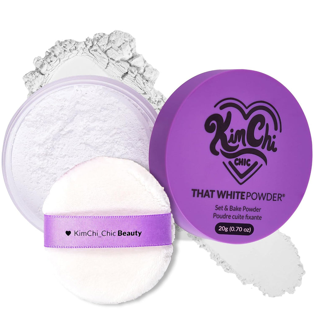 KimChiChic Beauty That White Powder Set & Bake Maquillaje en polvo...
