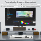 AULA Teclado mecánico inalámbrico F99, triple modo BT5.0\/2.4GHz\/U...