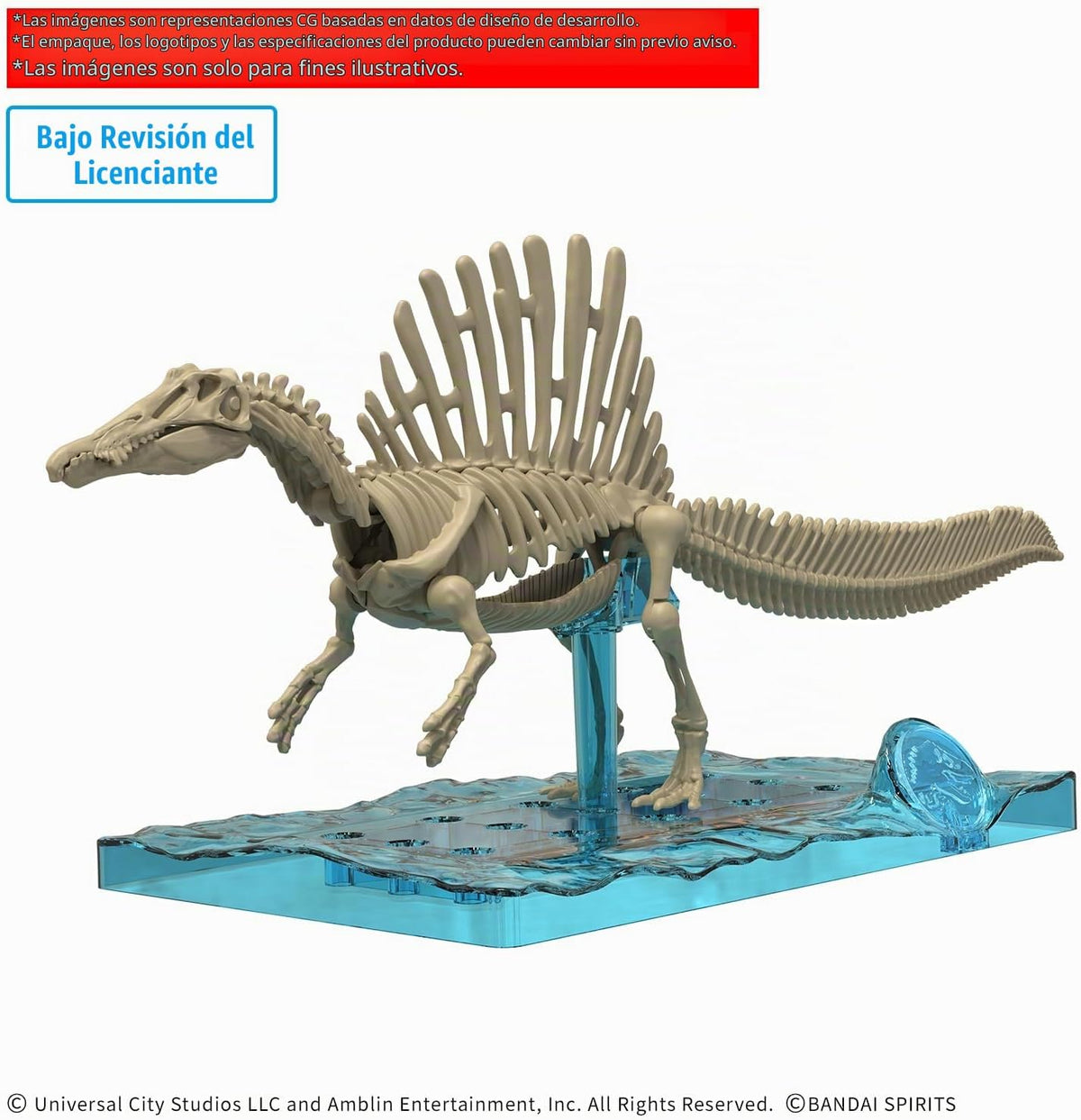 BANDAI Hobby - Mundo Jurásico - Spinosaurus - Kit de Modelo de Dino...