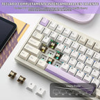 YUNZII AL80 Teclado mecánico inalámbrico, CNC de aluminio completo,...