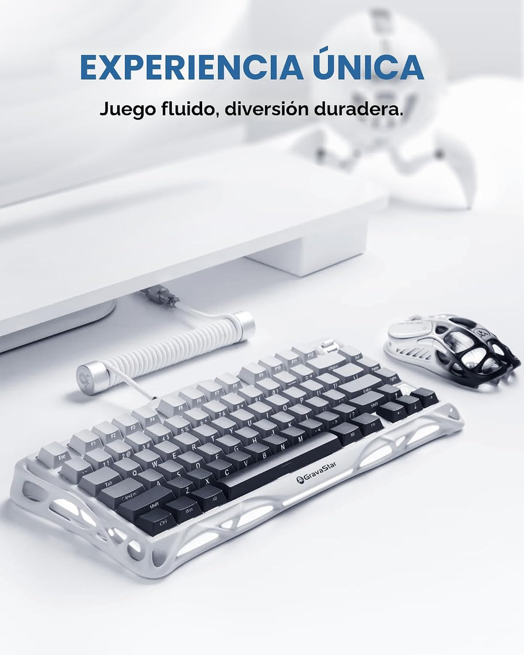 GravaStar Mercury K1 75% Teclado mecánico inalámbrico para juegos c...