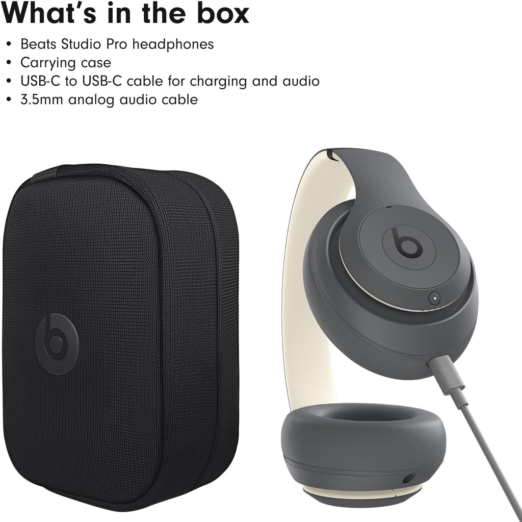 Beats Studio Pro con AppleCare+ para auriculares (2 años), color gr...