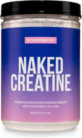 NAKED Creatina monohidrato de creatina con sabor a fresa, polvo de...