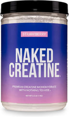 NAKED Creatina monohidrato de creatina con sabor a fresa, polvo de...