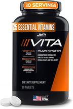 Vita JYM Daily Multivitamínico y mineral de apoyo para hombres y mu...