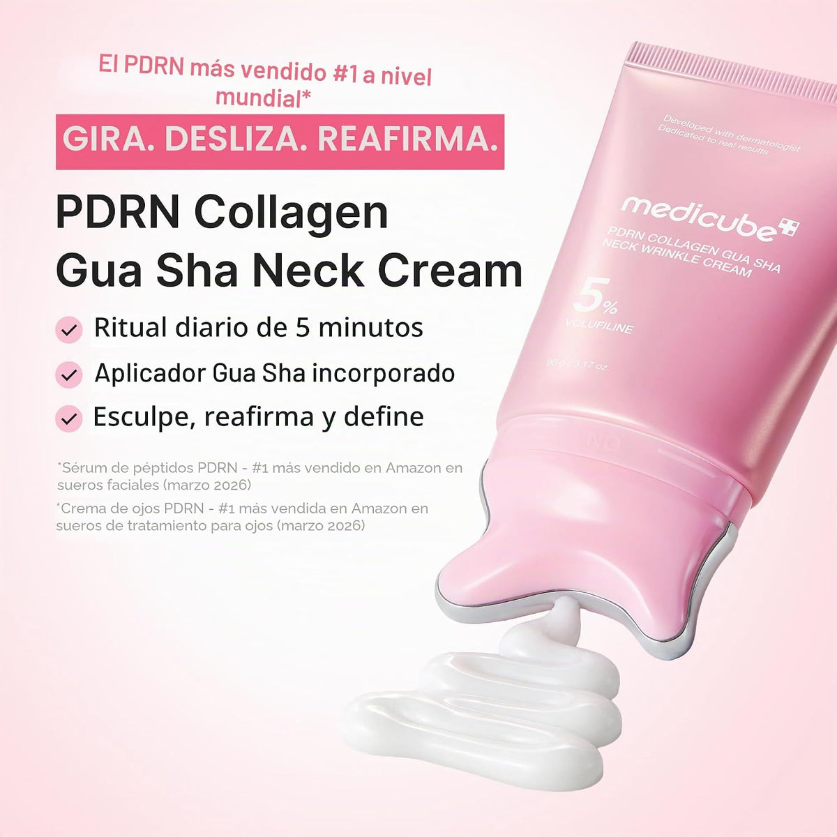 medicube PDRN Colágeno Gua Sha Crema para las arrugas del cuello |...