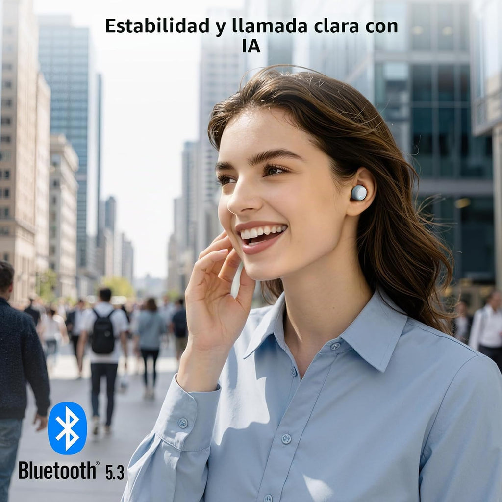 TOZO Auriculares inalámbricos T6 Bluetooth 5.3 con sonido estéreo e...